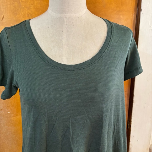 Wool & green swing dress with pockets.   Small - Picture 3 of 5